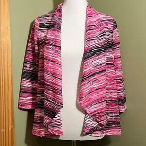 Kasper Pink & Black Top